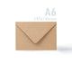 Kraft Cards & Envelopes Pack Manila 114x162 mm + 105x148 mm