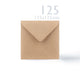 Kraft Cards & Envelopes Pack Manila 130x130 mm + 125x125 mm