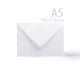 Hammered Cards & Envelopes Pack White 162x229 mm + 148x210 mm