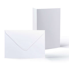 White Smooth Cards & Envelopes Pack White 133x184 mm + 125x175 mm