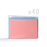 Pack colores pastel variados: tarjetas 225 g/m² y sobres 100 g/m²
