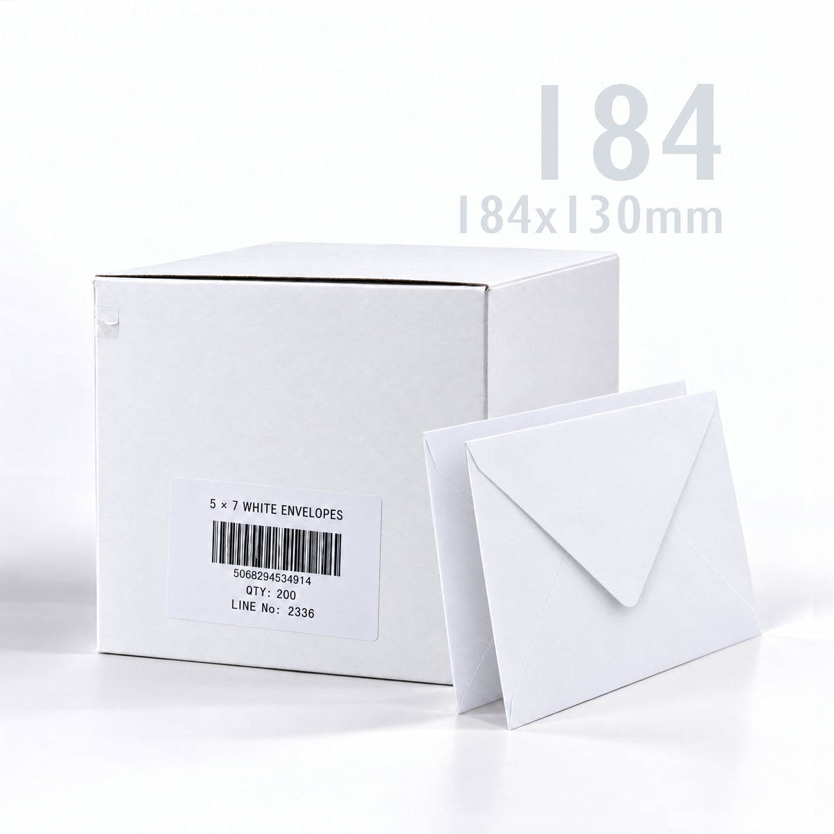 Sobres Blancos 100 g/m² pack de 200 unidades