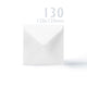 Hammered Cards & Envelopes Pack White 130x130 mm + 125x125 mm
