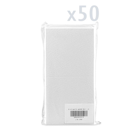 Pack de tarjetas y sobres con textura martillada