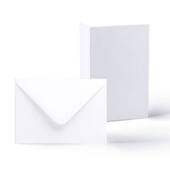White Smooth Cards & Envelopes Pack White 114x162 mm + 105x148 mm