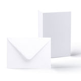 Tarjetas blancas lisas 250 g/m² y sobres 100 g/m² – pack