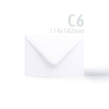Tarjetas blancas lisas 250 g/m² y sobres 100 g/m² – pack