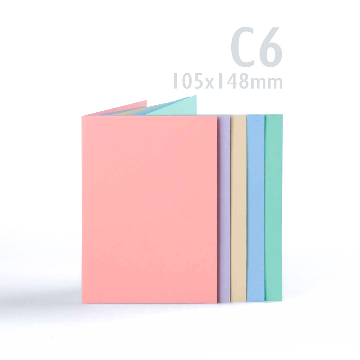 Pack colores pastel variados: tarjetas 225 g/m² y sobres 100 g/m²