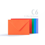 Pack colores vivos variados: tarjetas 225 g/m² y sobres 100 g/m²
