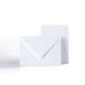 Tarjetas blancas lisas 250 g/m² y sobres 100 g/m² – pack
