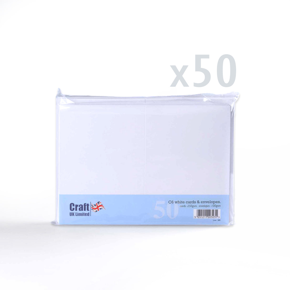 Tarjetas blancas lisas 250 g/m² y sobres 100 g/m² – pack