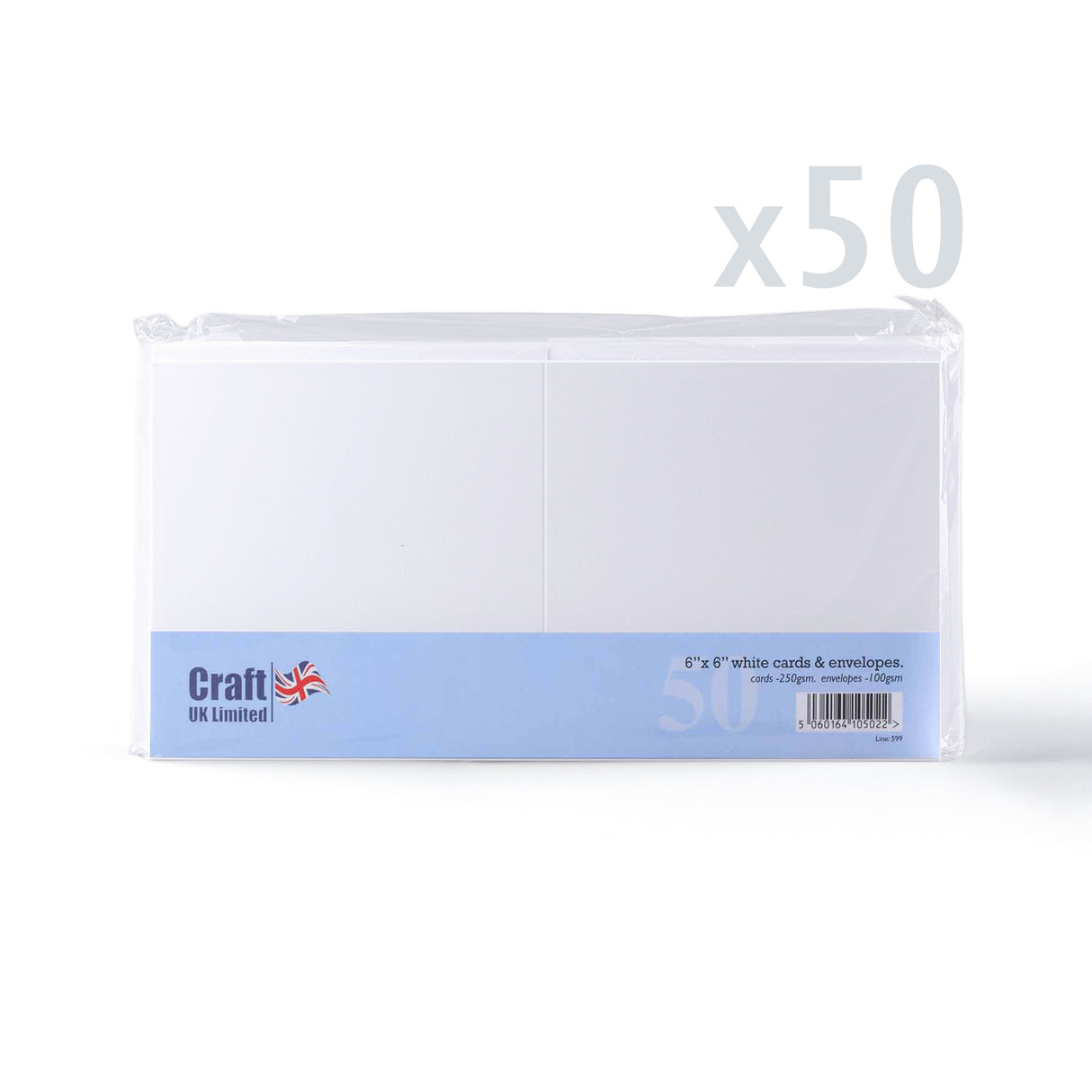 Tarjetas blancas lisas 250 g/m² y sobres 100 g/m² – pack