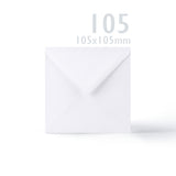 Tarjetas blancas lisas 250 g/m² y sobres 100 g/m² – pack