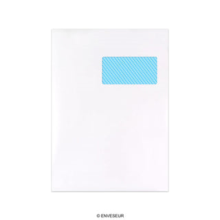 Sobre blanco con ventanilla de 324x229 mm (C4)
