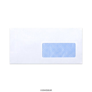 Sobre blanco con ventanilla de 110x220 mm (DL)