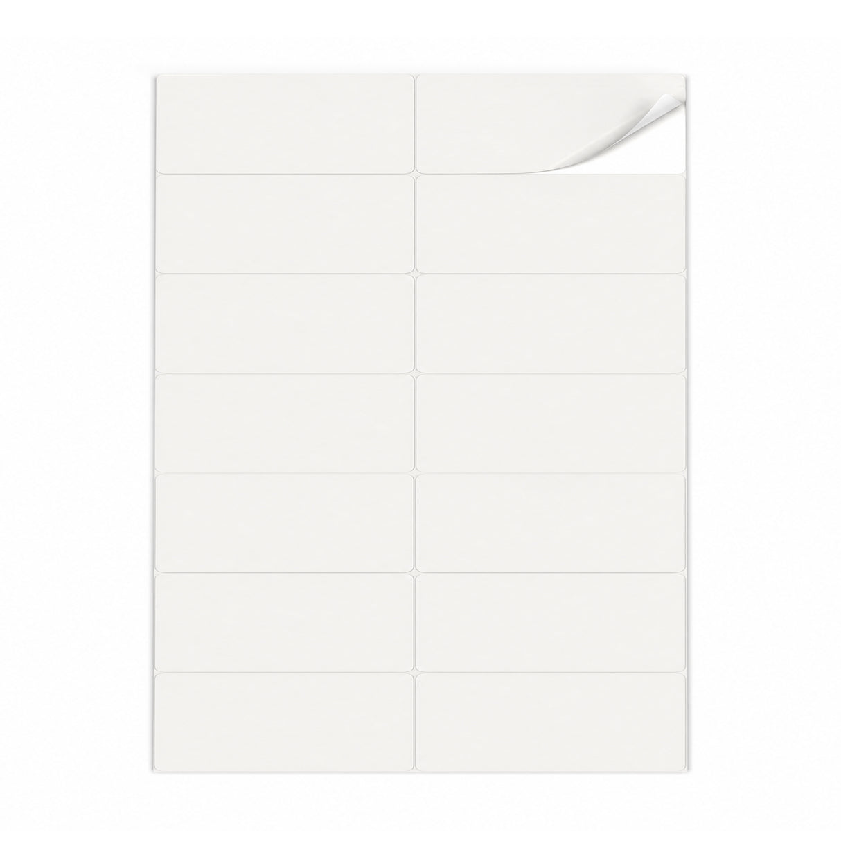 Packs de etiquetas blancas M - 100 hojas