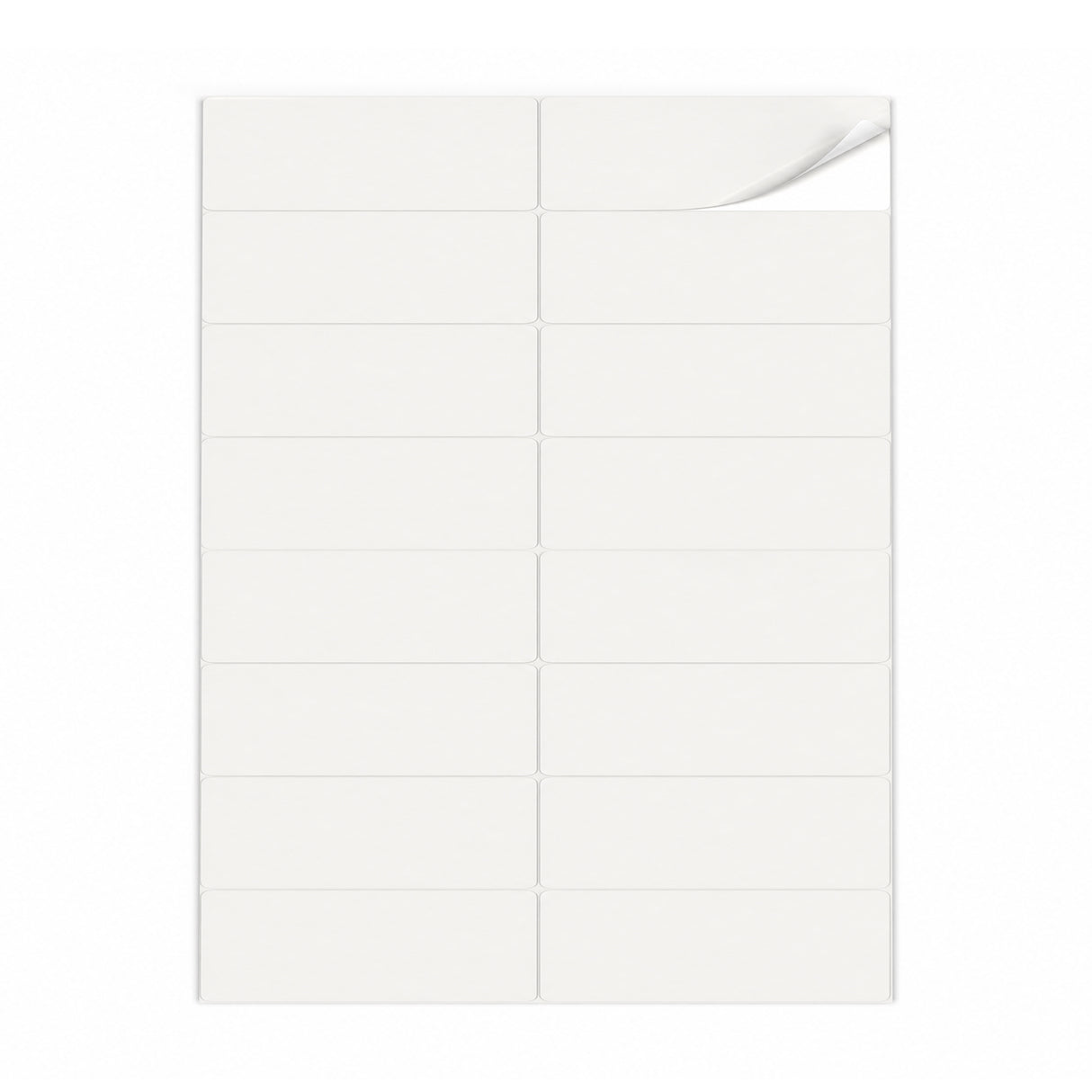 Packs de etiquetas blancas M - 100 hojas