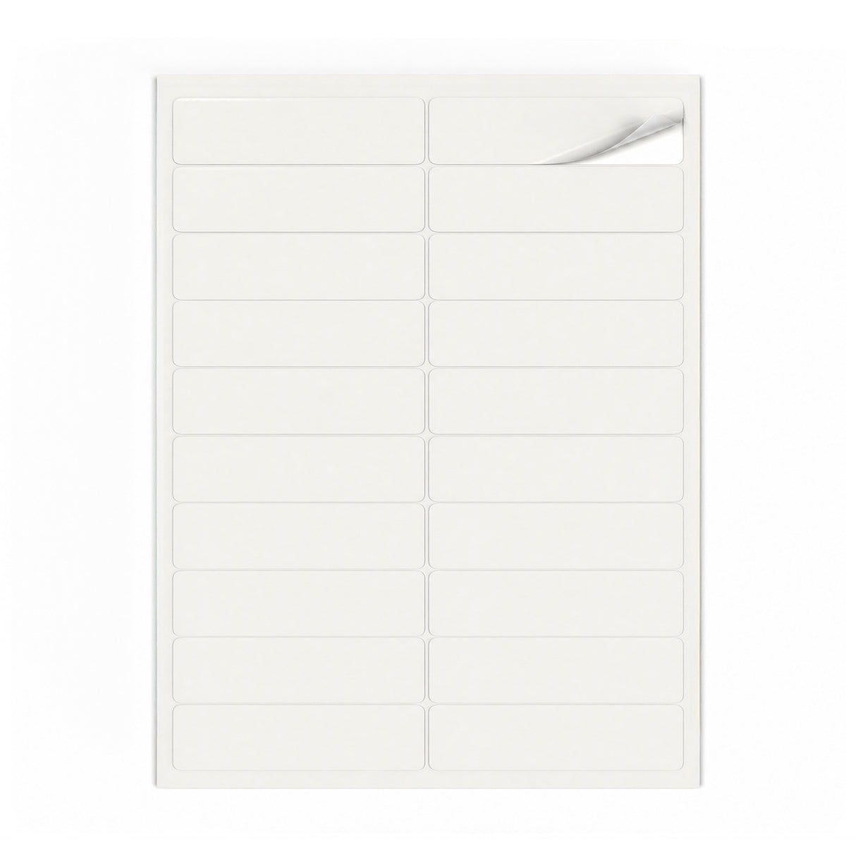 Packs de etiquetas blancas S - 100 hojas