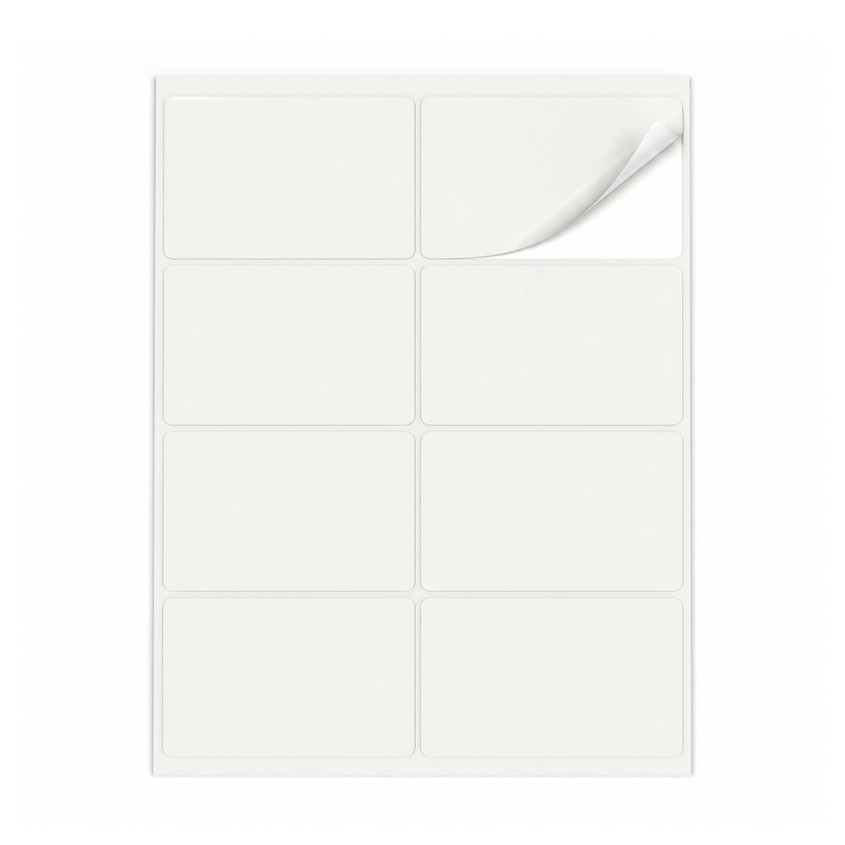 Packs de etiquetas blancas ML - 100 hojas