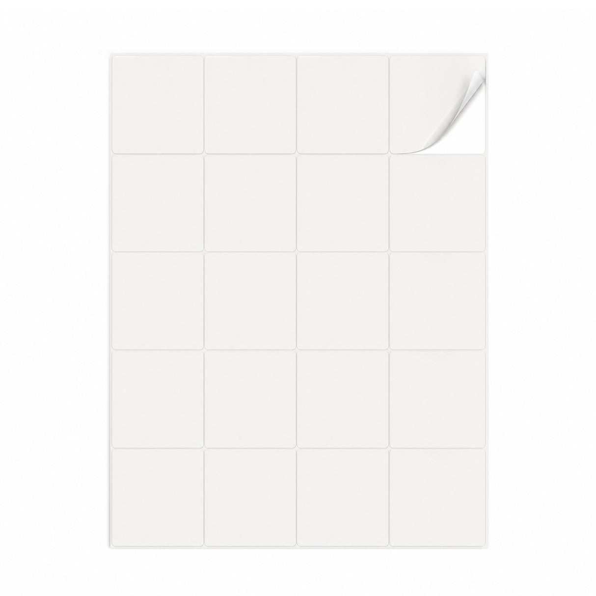 Packs de etiquetas blancas M - 100 hojas