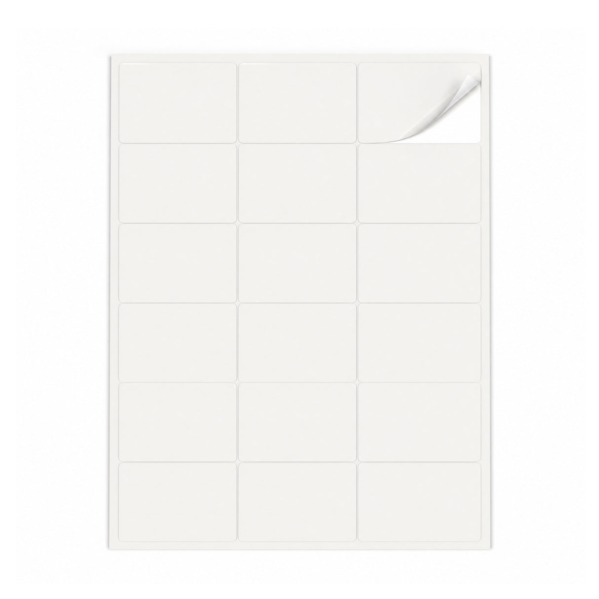Packs de etiquetas blancas S - 100 hojas