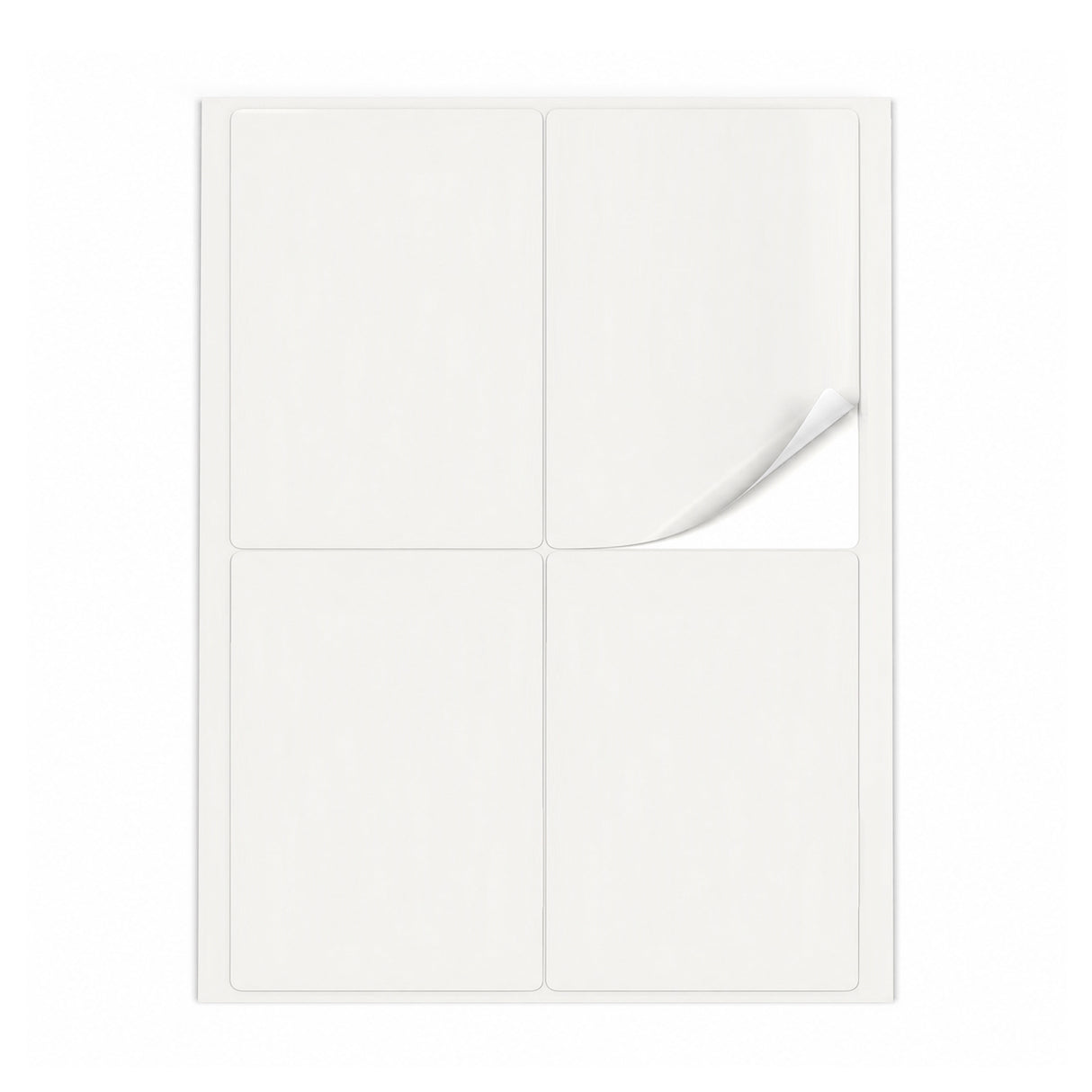 Packs de etiquetas blancas L - 100 hojas