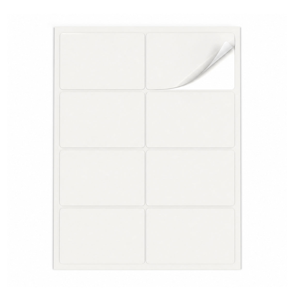 Packs de etiquetas blancas M - 100 hojas