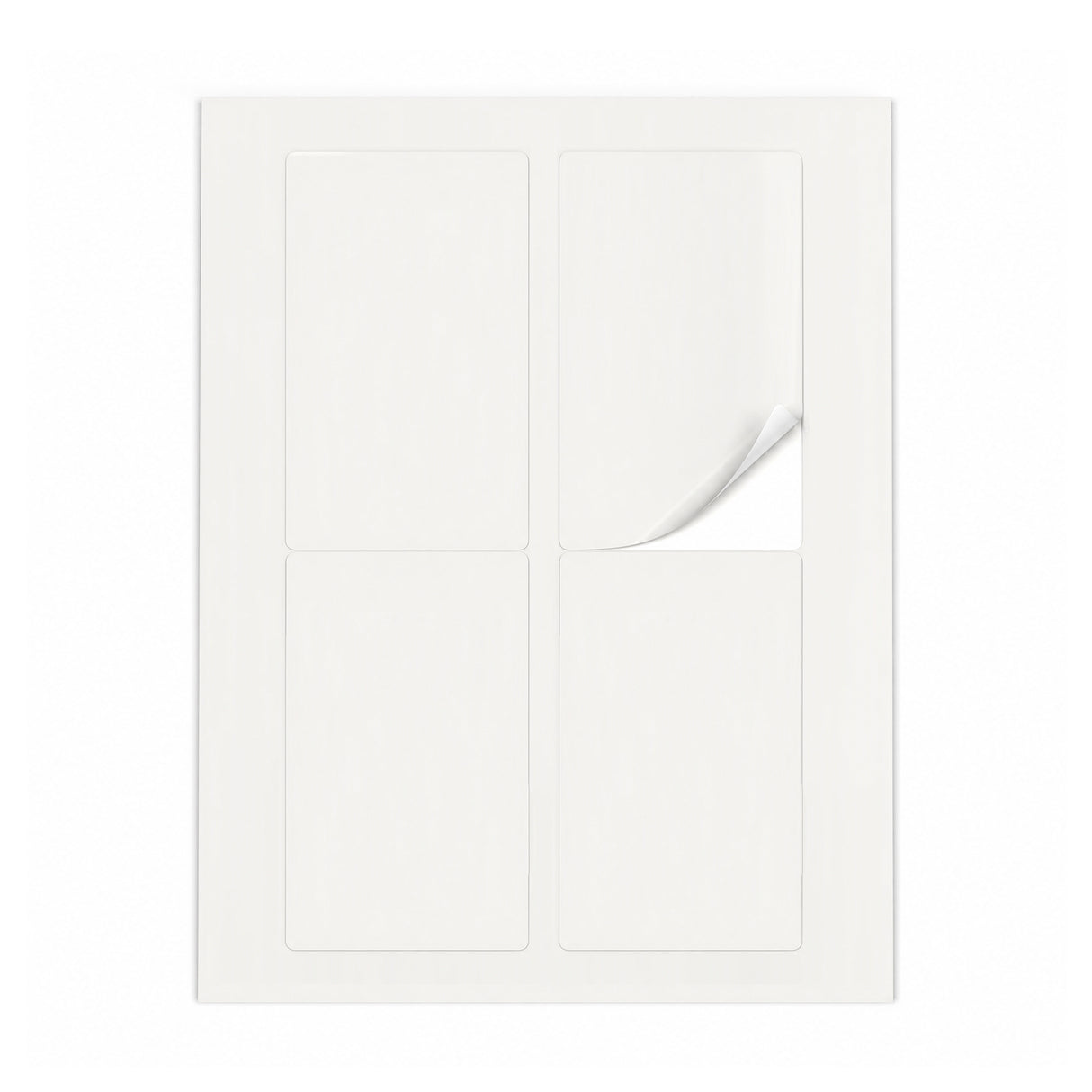 Packs de etiquetas blancas L - 100 hojas