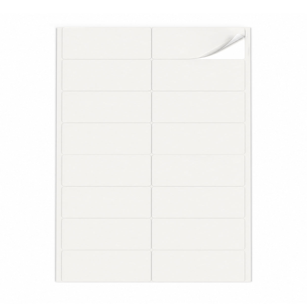 Packs de etiquetas blancas M - 100 hojas