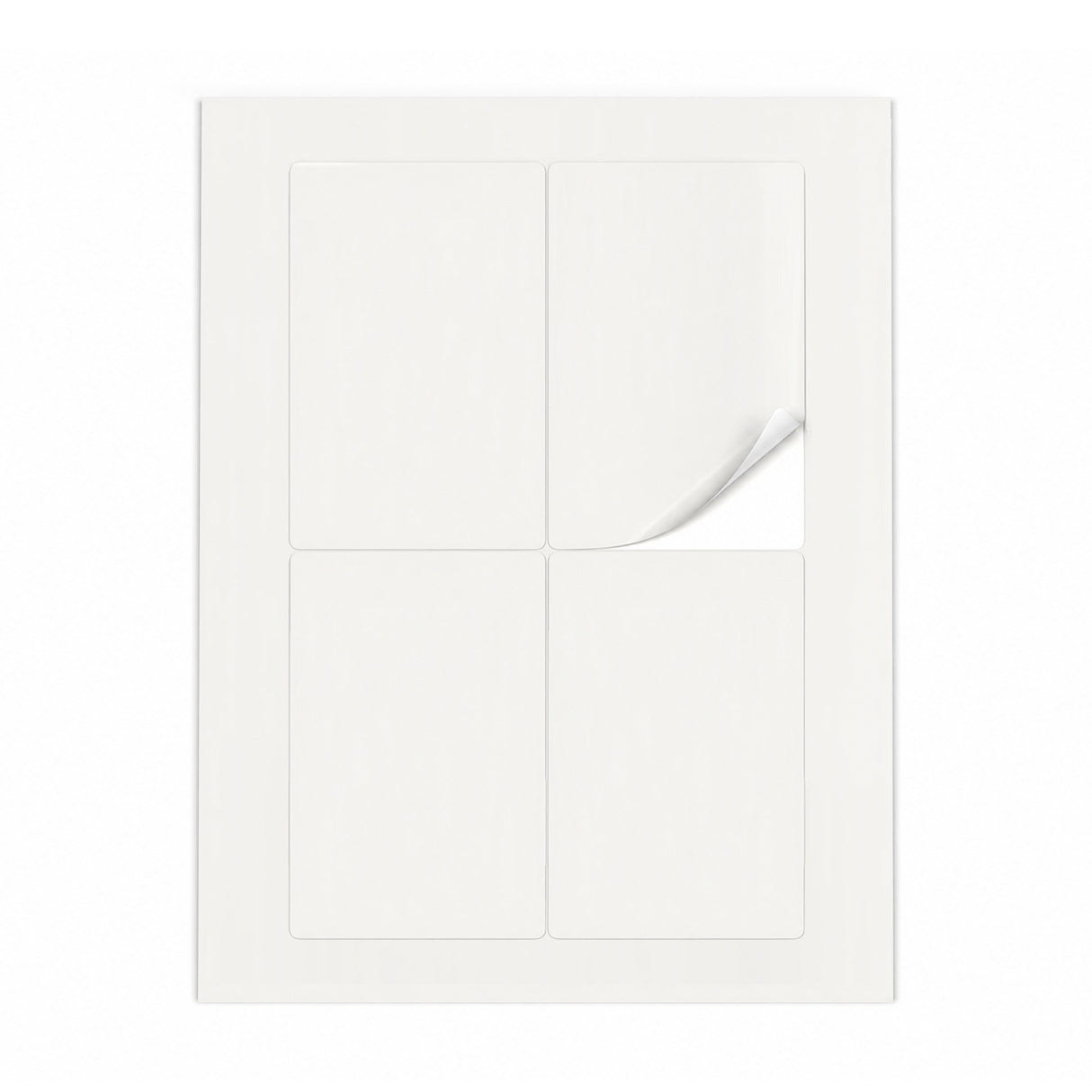 Packs de etiquetas blancas ML - 100 hojas