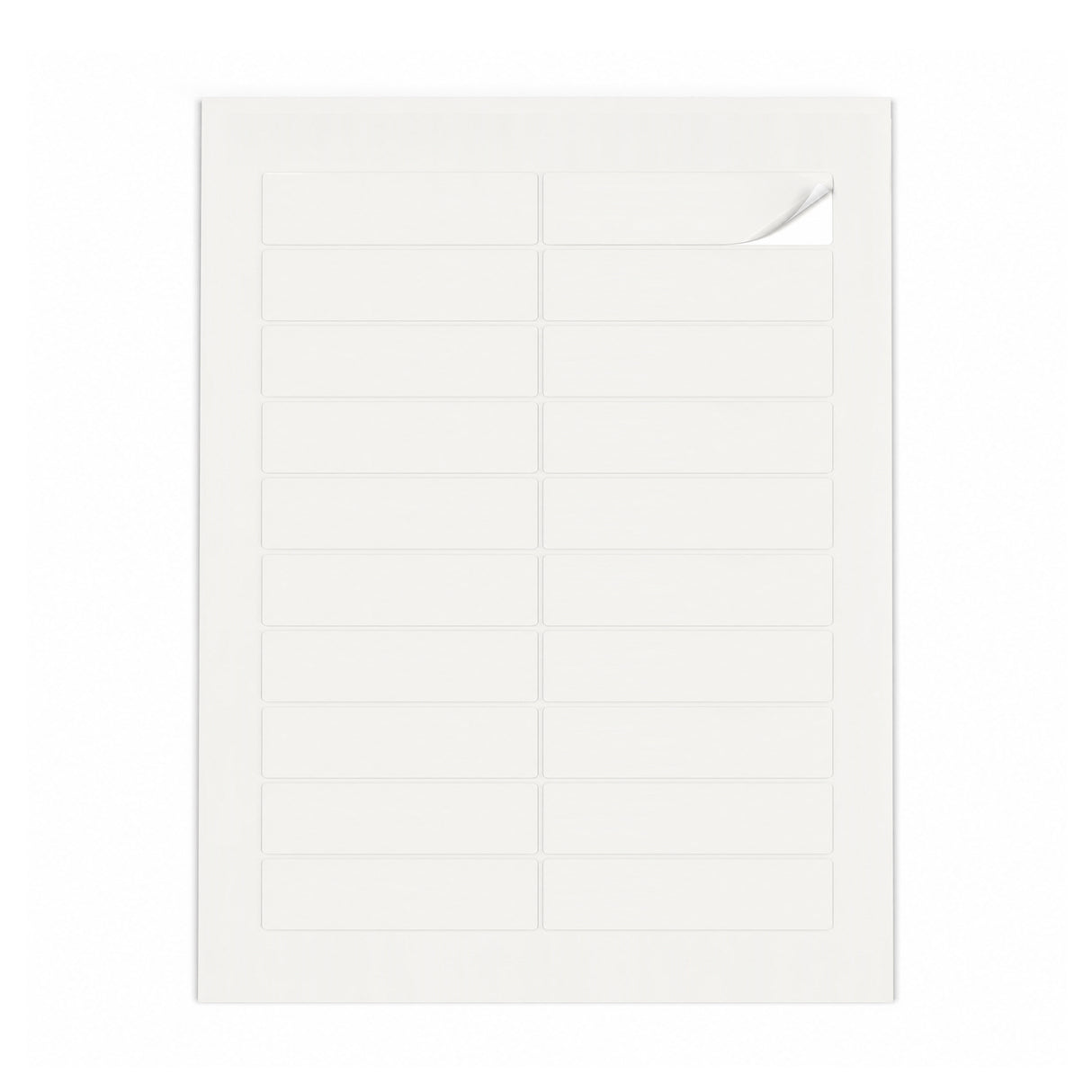 Packs de etiquetas blancas S - 100 hojas
