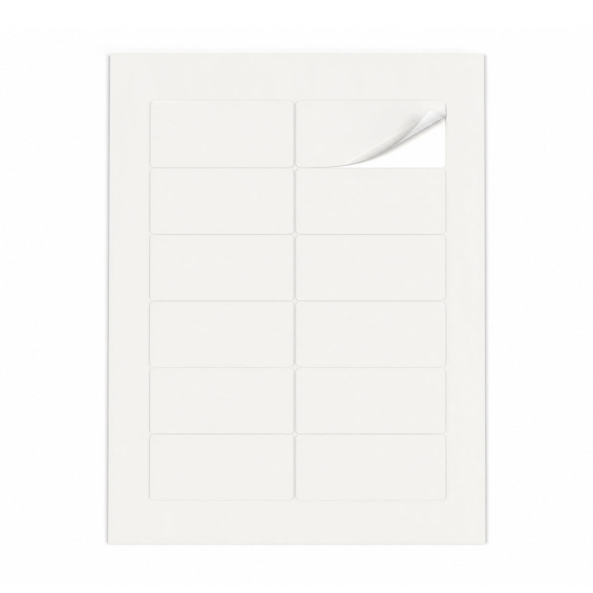 Packs de etiquetas blancas M - 100 hojas