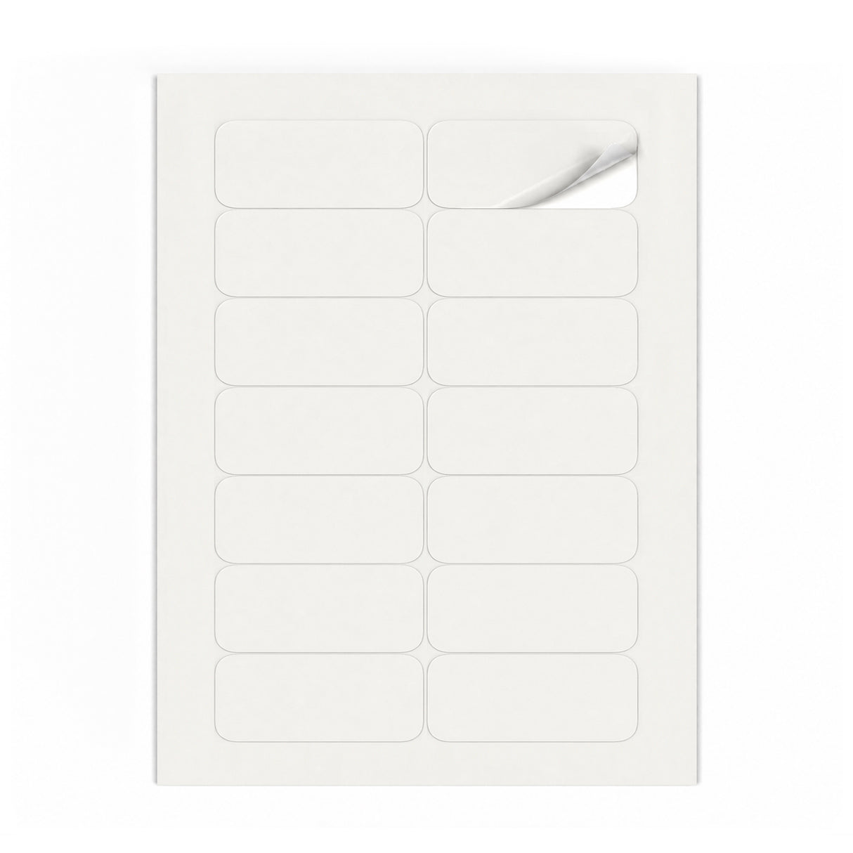 Packs de etiquetas blancas M - 100 hojas