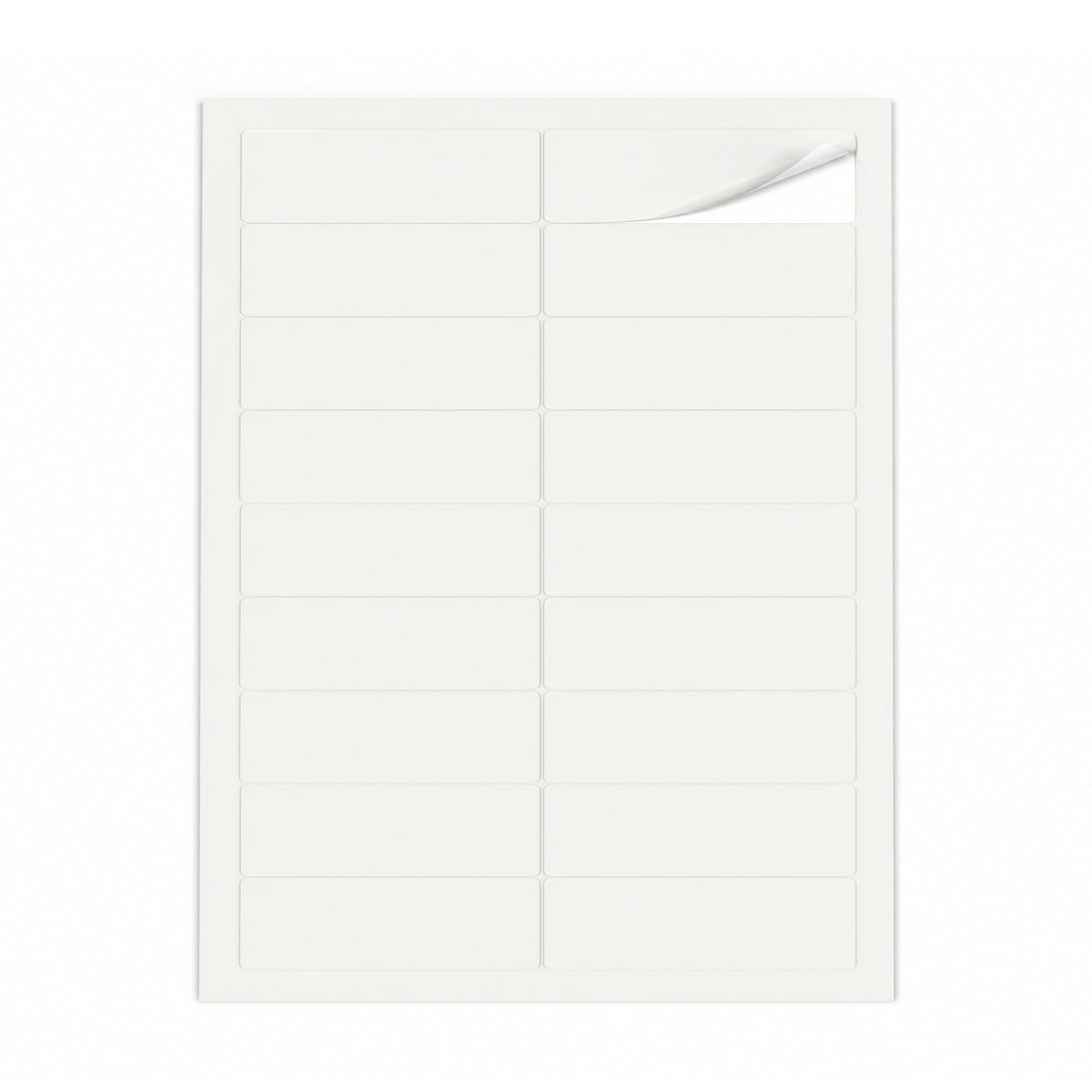 Packs de etiquetas blancas S - 100 hojas