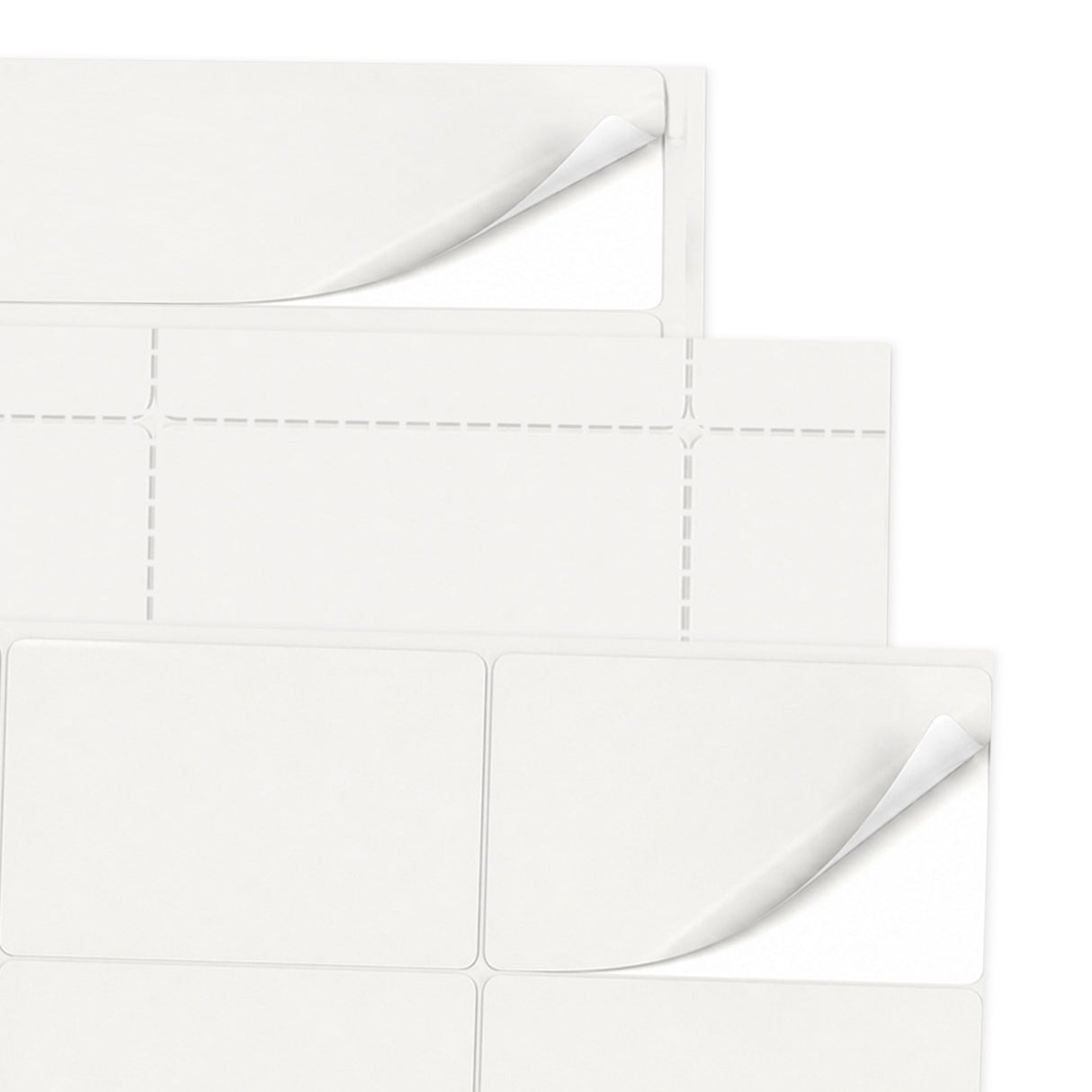 Packs de etiquetas blancas M - 100 hojas