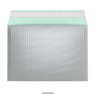 Bolsas acolchadas con burbujas metalizadas brillantes