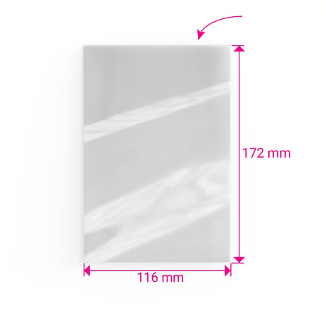 Bolsas celofán sin cierre