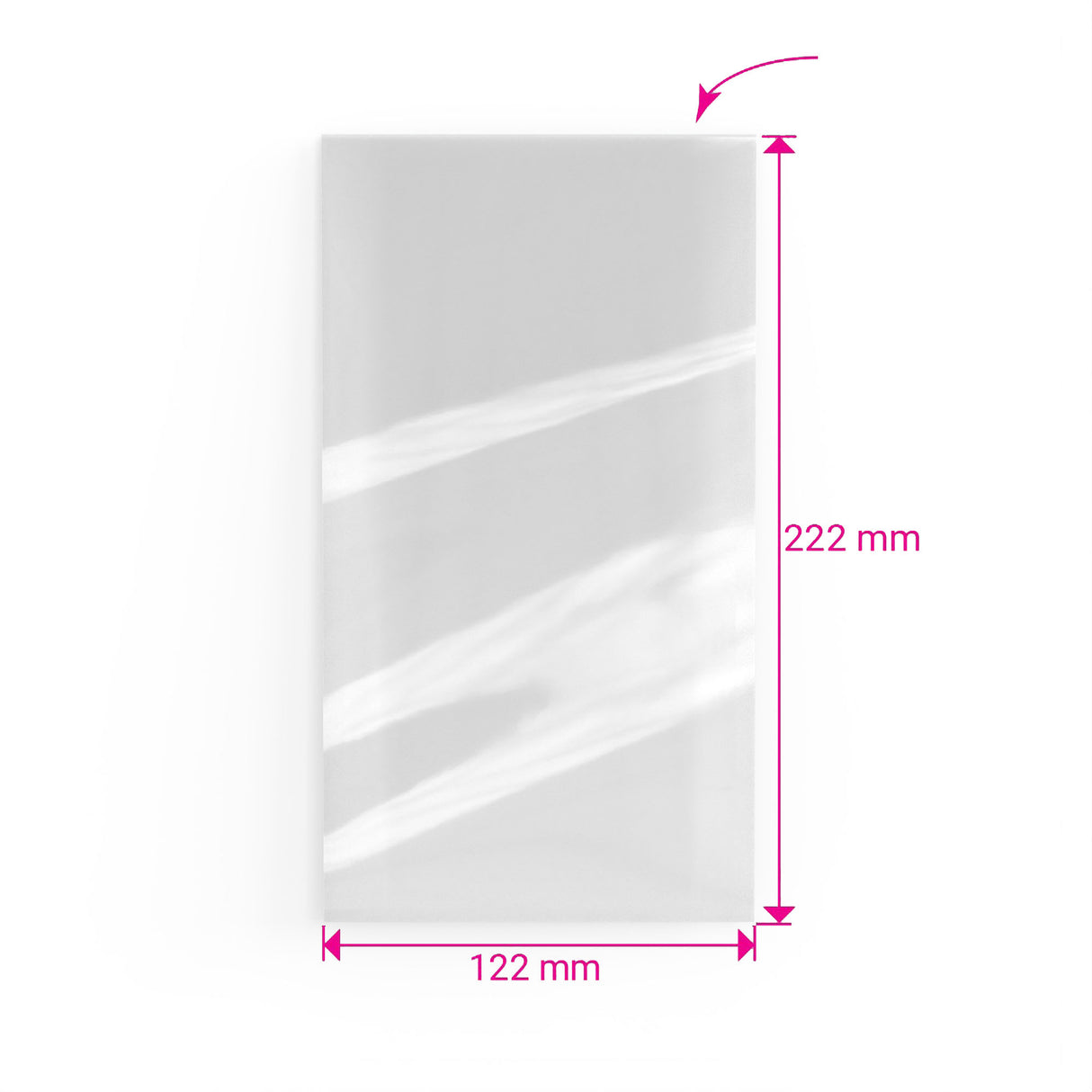 Bolsas celofán sin cierre