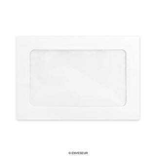 Sobre blanco con ventana panorámica de 162x229 mm (C5)