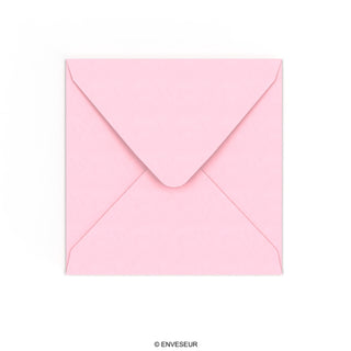 Sobre rosa pastel de 155x155 mm