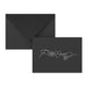 Valentine's Coloured Envelope (Live Love Design) Black 114 x 162 mm (C6)