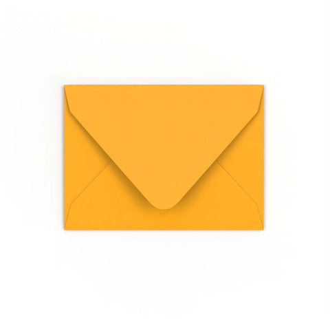 C7 Dark Yellow Gummed V-Flap Envelope (82 x 113mm)