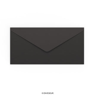 Sobre negro de 110x220 mm (DL)