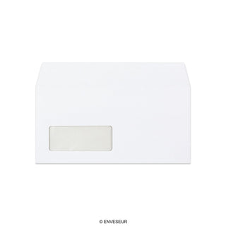 Sobre blanco con ventanilla de 110x220 mm (DL)