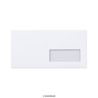 Sobre blanco con ventanilla de 110x220 mm (DL)