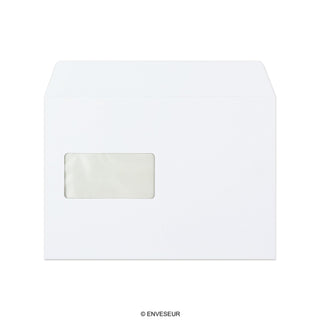 Sobre blanco con ventanilla de 162x229 mm (C5)