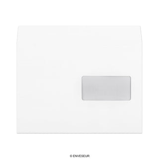 Sobre blanco con ventanilla de 162x229 mm (C5)