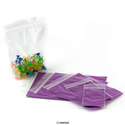 Bolsas de plástico transparente con cierre zip