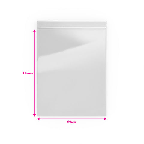 Bolsas de plástico transparente con cierre zip