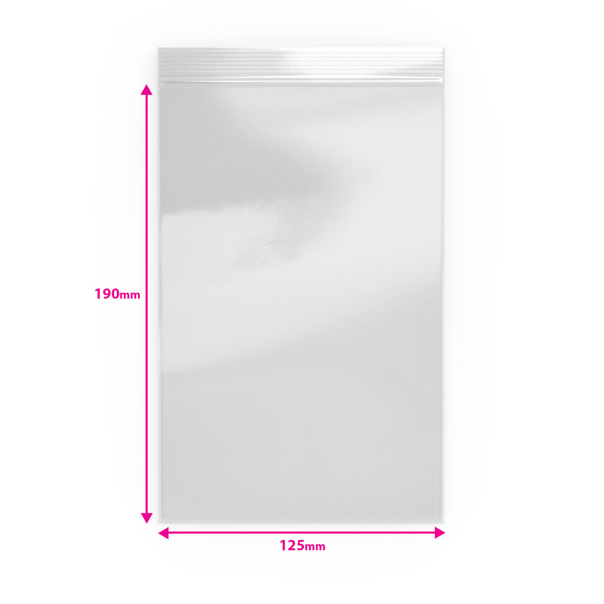 Bolsas de plástico transparente con cierre zip